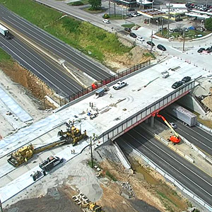 Construction on Washington Street/Elizabeth Avenue bridge at I-270